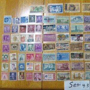 COPY - Lot Of 100 Assorted U.S. Stamps mostly from 1950 through 1981